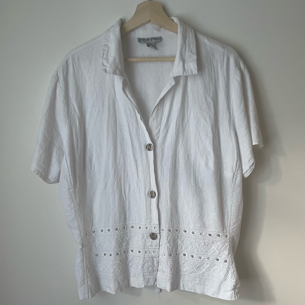 Linen Short sleeve Button down - Picture 3 of 8